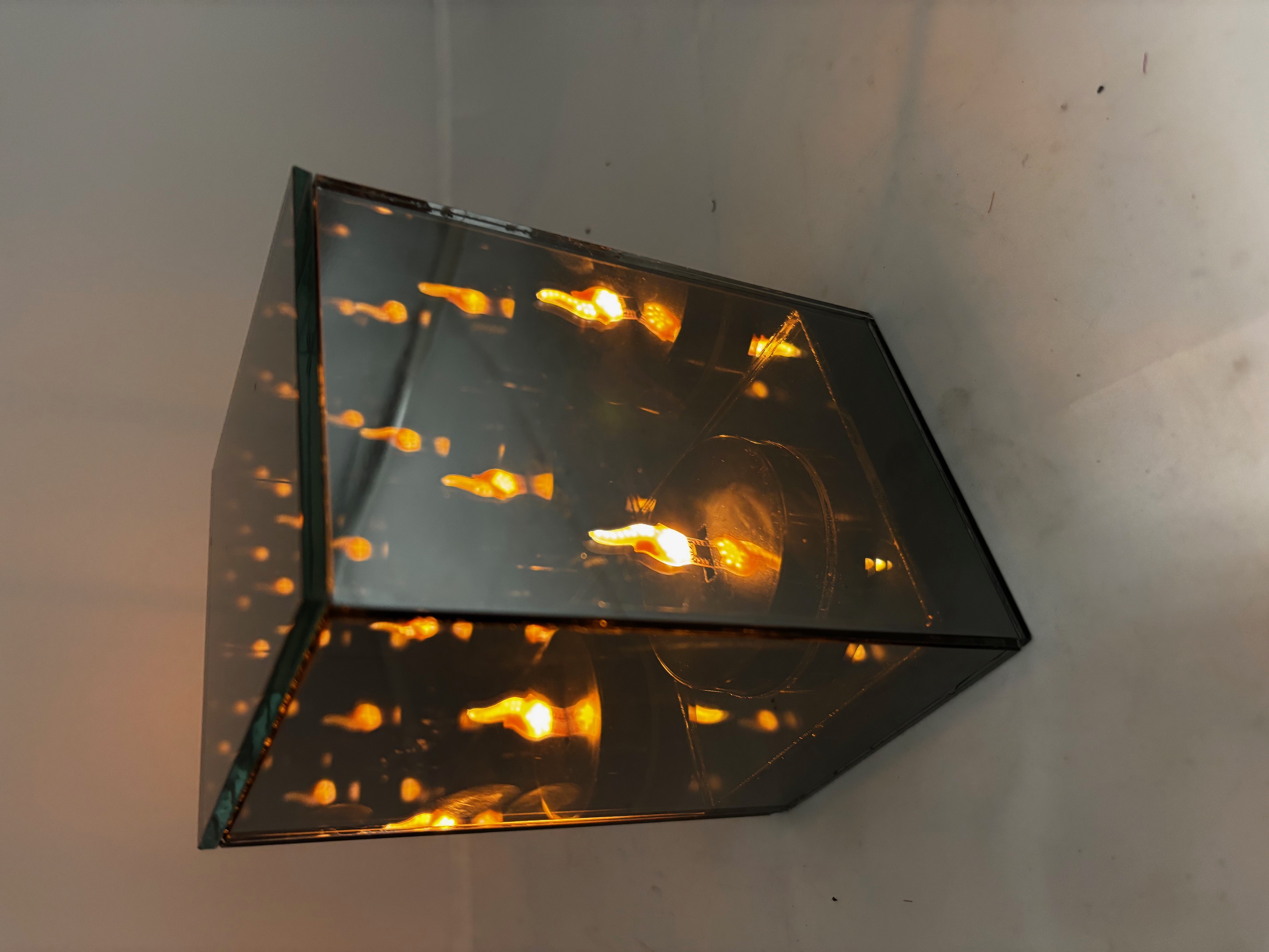 Lampion lustrzany LED dekoracja wnętrz